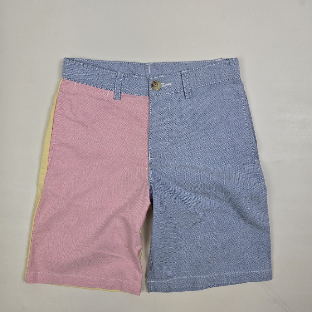 Polo Ralph Lauren Kids  Pink, Blue & Yellow Color Preppy Oxford Shorts 7Y